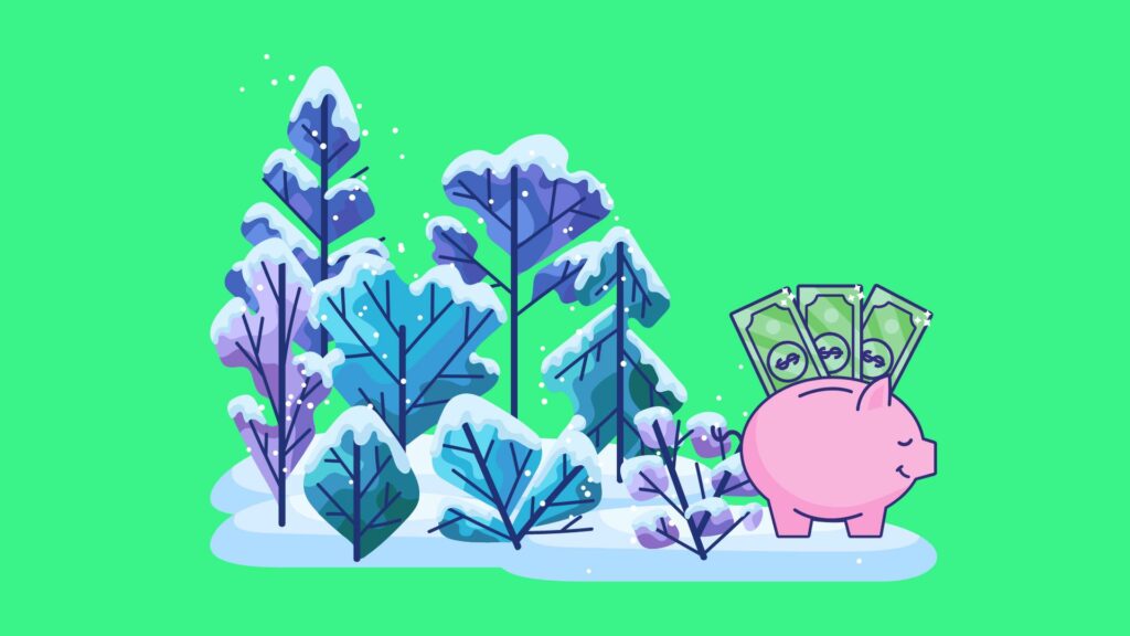 bilde av å spare penger til vinteren